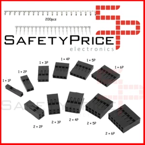 Fundas/Conectores Dupont Jumper 1-2-3-4-5-8-10 Pin a 2.54mm Arduino Robotica 3D - Imagen 1 de 25