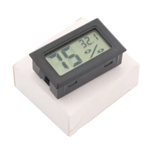 Digital Cigar Humidor Humidity Monitor Meter Hygrometer Thermometer Rectangle - Picture 1 of 7