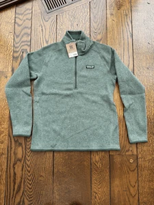 Patagonia Women's Better Sweater 1/4 Zip Pullover Hemlock Green Medium NWT - Picture 1 of 6