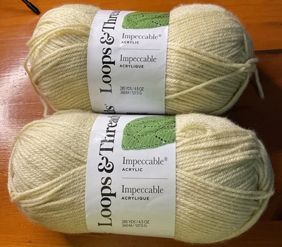 Nuevo (2) Lazos e Hilos Impecables Hilados - Beige Dorado - 285 Yardas Cada 4.5 Oz Foto 1 de 4