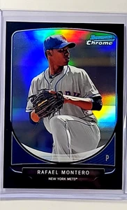 2013 Bowman Chrome Prospects Black Refractor #BCP204 Rafael Montero /15 New York - Picture 1 of 2