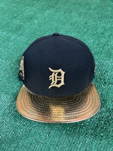 Detroit Tigers MLB New Era 50th Anniversary 59FIFTY Fitted Gr. 7 1/2 schwarz gold - Bild 1 von 5