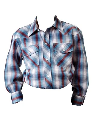 Camisa Roper Western Niños A Presión Cuadros L/S Gris 01-030-0101-3006 GY Foto 1 de 2
