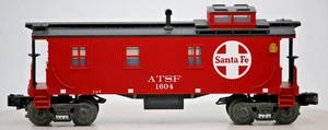 MTH O Gauge ATSF Santa Fe Woodsided Caboose Car #1604 1:48 Scale Red - Picture 1 of 13