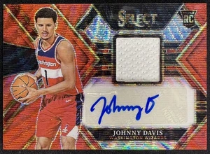 Camiseta deportiva de novato 2022-23 Panini Select #RJA-JDV Johnny Davis Red Wave RPA automática - Imagen 1 de 2