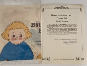 Hobby House Press Billie Bumps Uncut Fabric Stuffed Doll pattern 1981 - Picture 1 of 2