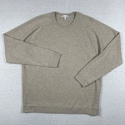 Peter Millar Sudadera Para Hombre Grande Beige Orgánica Informal Viaje Ropa de Trabajo Oficina Foto 1 de 4