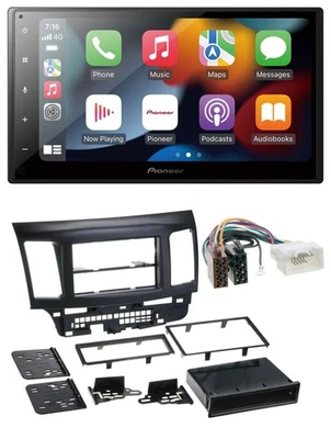 Pioneer DAB Bluetooth 2DIN USB MP3 Autoradio für Mitsubishi EVO Lancer ab 08 - Bild 1 von 4