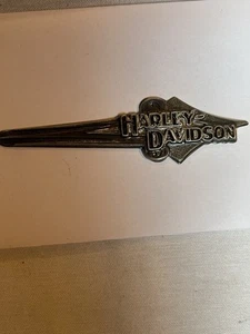 Harley Davidson 1990 Franklin Mint emblema de tanque de plata esterlina - Imagen 1 de 6