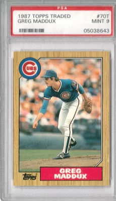 1987 Topps negociado - Greg Maddux #70T (RC) Foto 1 de 2