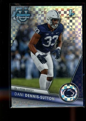 2023 Bowman University Chrome #151 Dani Dennis-Sutton X-Fractor - Image 1 of 2