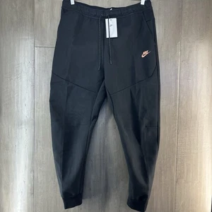 Nike Sportswear Men's Tech Fleece Brushed Joggers Black Copper XL DD4804-010 - Picture 1 of 8