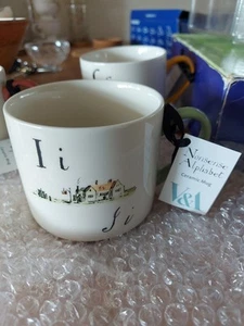 V&A Edward Lear Nonsense Alphabet Ceramic Mug Letter i New With Tags - Picture 1 of 3