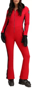 Obermeyer Winter Suit Size 2 Womens Katze Red Black Ski Snowboarding 550 FP $699 - Picture 1 of 12
