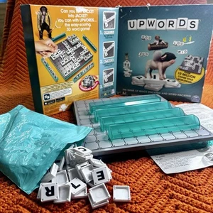 UPWORDS BOARD GAME OF QUICK STACKING & WORD HACKING - COMPLETE ~ Rotating - Picture 1 of 6