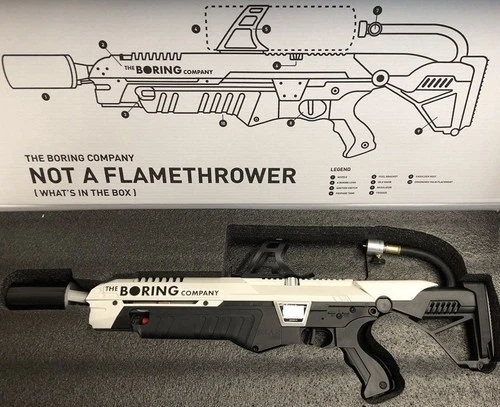 Lanzallamas The Boring Company Not-A - Nuevo en caja, nunca usado, RARO auténtico Foto 1 de 1