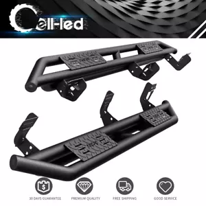 Armor Running Boards for 2009- 2018 Dodge Ram 1500 Quad Cab Nerf Bars Side Steps - Picture 1 of 7