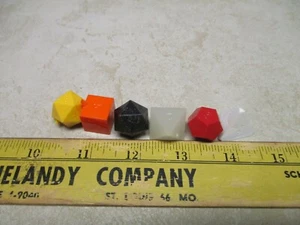 VTG Collectors Lot Polyhedral Dice D&D RPG Gaming D4 D20 D8 Rare Pearl Orange - Picture 1 of 4
