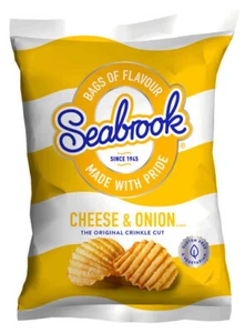 Seabrook Crisps Crinkle Cut - Cheese & Onion 32 x 31.8g FREE P&P - Picture 1 of 2