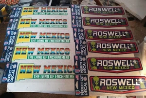 Lot of 11 Perfect Cut decals Roswell New Mexico & New Mexico L of Enchantment - Picture 1 of 5