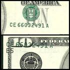 (( ERROR MISALIGNED )) $10 2001 (XF) FEDERAL RESERVE NOTE PAPER CURRENCY