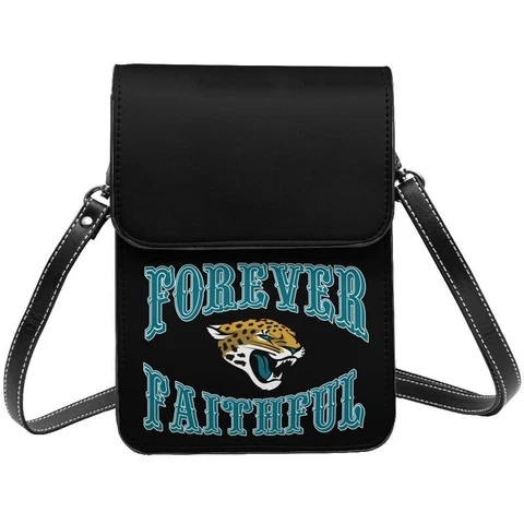 Forever Faithful Jacksonville Jaguars Small Cell Phone Purse Single Shoulder Bag Cover