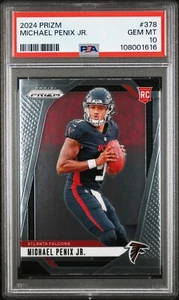 Panini Prizm #378 Michael Penix Jr. 2024 Rookie RC PSA 10 gemas como nuevo - Imagen 1 de 2