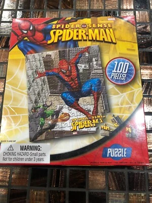"Rompecabezas de 100 piezas Spider Sense Spiderman 10,375"" por 9,125""" Foto 1 de 3