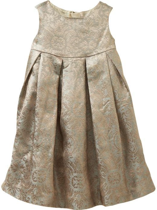 Vestido Baby Gap Dorado Brillante Sin Mangas Forrado Vacaciones Navidad Talla 4T Nuevo con Etiquetas Foto 1 de 1