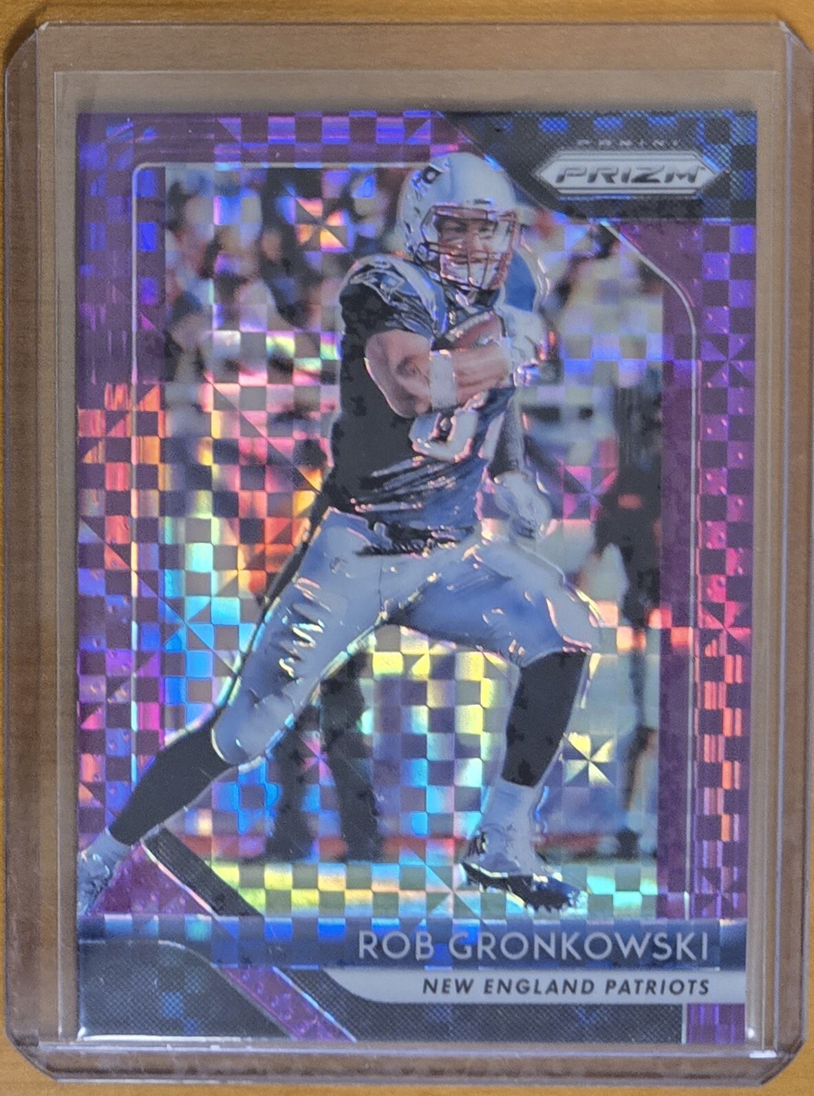 2018 Prizm Rob Gronkowski Purple Power Refractor #22/49 Patriots