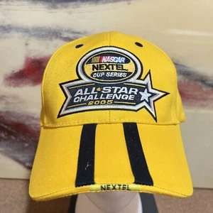 Nascar Nextel Cup Hat Yellow All Star Challenge 2005 Adjustable Magic Headwear - Imagen 1 de 6