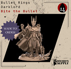 LOTR Dark Lord 3dprinted mini Bullet Rings - Evil by Bite the Bullet 3D dnd
