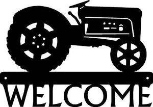 Traktor #12 Willkommensschild - Made in America - Außendeko - Bild 1 von 3