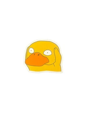 Stressed Duck Sticker - Image 1 of 2
