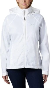 Chaqueta de lluvia ligera impermeable blanca COLUMBIA Switchback III para mujer talla S - Imagen 1 de 7