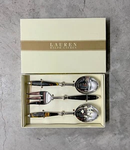 LAUREN RALPH LAUREN WENTWORTH TORTOISE HOSTESS SET - Picture 1 of 5