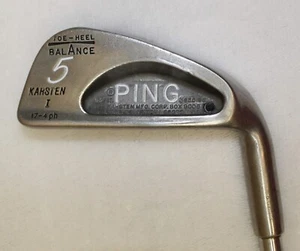 */NEW GRIP- Vintage- Ping Karsten I 24* #5 Iron- RH- Men's- Steel - Regular #E31 - Picture 1 of 12