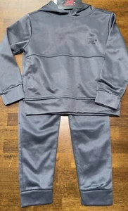 NWT New Balance Boys Gray Track Suit 2pc Set Size 4 Hooded $54 - Picture 1 of 1