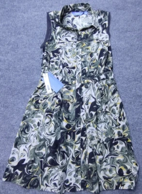 Новый с Ярлыками просто Вера женщин абстрактный Swirl Midi карман платье маленький искусства носить Artsy - Изображение 1 из 4