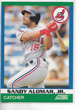 1991 Score Rising Stars Sandy Alomar Jr. Card