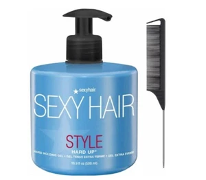 Sexy Hair S1067 Style Hard Up Holding Gel 16.9 Oz  Including Steel Comb - Picture 1 of 4