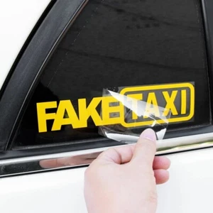 Fake Taxi Sticker vinyl decal Slammed Ride Euro JDM Drift Air Low Dub VW AUDI - Picture 1 of 4