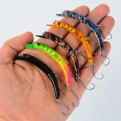 Fishing Lures Artificial Bait Wobblers Swimbait Set Carp Trout Bass Hard Hook - Bild 1 von 4