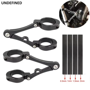 33mm-58mm Motorcycle Headlight Bracket Mount Clamp | Fork Tube Holder Bobber Arm - Picture 1 of 12