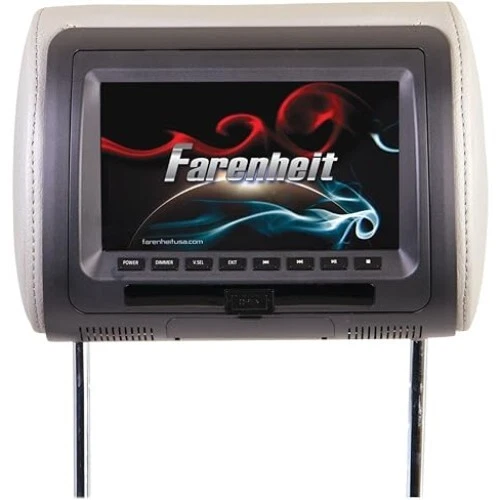 HRD-71CC Farenheit 7" Universal DVD Headrest (with USB/Aux) - Image 1 of 1