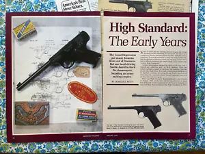 Vintage 1983 Zeitschrift Artikel/Druckanzeige High Standard Firearms The Early Years - Bild 1 von 9