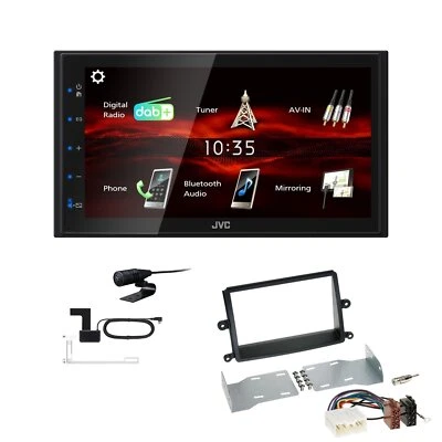JVC Bluetooth DAB+ Autoradio für Mitsubishi L 200 / Triton 2006-2015 schwarz - Bild 1 von 4