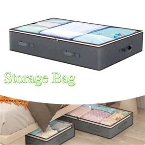 Non-Woven Clothes Storage Quilt Bag Under Bed Fabric Storage Bag Dust Cover Box - Picture 1 of 13