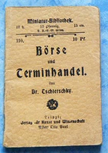 Bolsa de Chierschky y comercio de citas biblioteca en miniatura 110 raro alrededor de 1905 mini  - Imagen 1 de 2