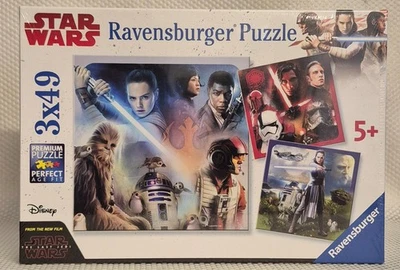 Rompecabezas Disney Ravensburger 3x49 piezas Star Wars: The Last Jedi - Nuevo en caja Foto 1 de 4